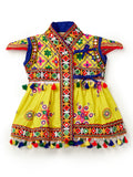 Banjara India Embroidered Kediya Dhoti Set For Boys and Girls_KD-CKS-Yellow