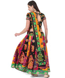 Banjara India Cotton Long Flair Aari Embroidery Kutch Work (Lehenga Choli) Chaniya Choli Set with Dupatta-(CC-DHINGALI-01)