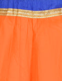 Gotta Work Long Flair Cotton Skirt/Chaniya - GotaSkirt-Orange