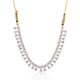 Charms Sparkling AD Jewellery Set with Earrings for Women/Girls (NECK-36)