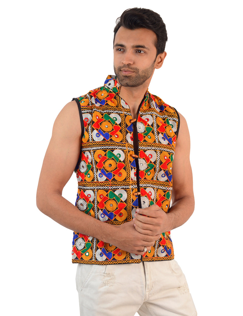 Men’s Kutch Work Embroidered Jacket/Koti