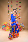 Banjara India Festive Wear Kutchwork Embroidered Girls Lehenga Choli Set with Dupatta (CC-SNDO) - Blue