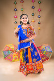Banjara India Festive Wear Kutchwork Embroidered Girls Lehenga Choli Set with Dupatta (CC-SNDO) - Blue
