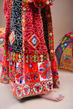 Banjara India Festive Wear Kutch work Embroidered Girls Lehenga Choli Set with Dupatta (CC-FRNA) - Red