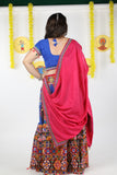 Banjara India Cotton Long Flair Aari Embroidery Kutch Work (Lehenga Choli) Chaniya Choli Set with Dupatta -(CC-RING-BLUE)