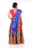 Banjara India Cotton Long Flair Aari Embroidery Kutch Work (Lehenga Choli) Chaniya Choli Set with Dupatta -(CC-BWR-Pink)