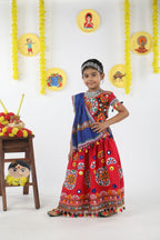 Banjara India Kutchi Emboidered Pink Girls Chaniya Choli with Dupatta (CC-RING) - Pink