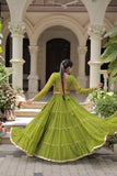 Banjara India  Long Flair Lehenga Choli Setp- Green