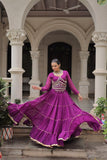 Banjara India  Long Flair Lehenga Choli Setp- Purple