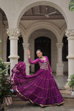 Banjara India  Long Flair Lehenga Choli Setp- Purple
