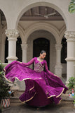 Banjara India  Long Flair Lehenga Choli Setp- Purple