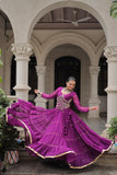 Banjara India  Long Flair Lehenga Choli Setp- Purple