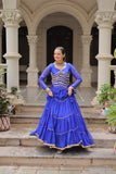 Banjara India  Long Flair Lehenga Choli Set- Blue