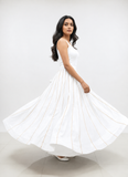Banjara India Black Roman Silk Kali Skirt/Chaniya – Skirt-GoldenKali- White