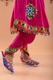 Banjara India Kutchi Embroidered Girls Dhoti Set (DHT-111) - Pink