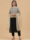 Banarasi Silk Dupatta- Beige (BNRS-Beige)