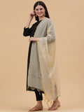 Banarasi Silk Dupatta- Beige (BNRS-Beige)