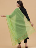 Banarasi Silk Dupatta- P. Green (BNRS-P. Green)