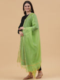 Banarasi Silk Dupatta- P. Green (BNRS-P. Green)