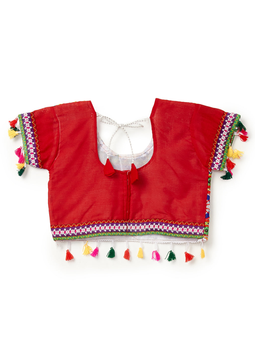Banjara India Kutchi Emboidered Black Girls Lehenga Choli with Dupatta (CC-BTTA) - Black