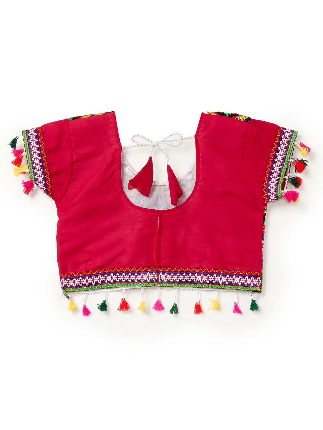 Banjara India Kutchi Emboidered Blue Girls Lehenga Choli with Dupatta (CC-BTTA) - Blue