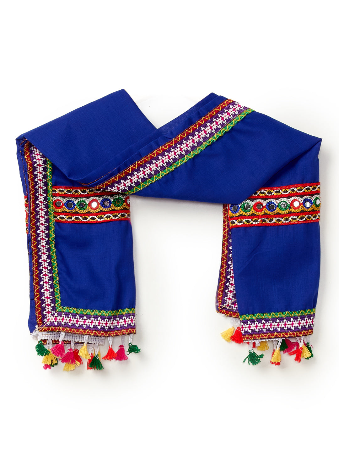 Banjara India Kutchi Emboidered Green Girls Lehenga Choli with Dupatta (CC-BTTA) - Green