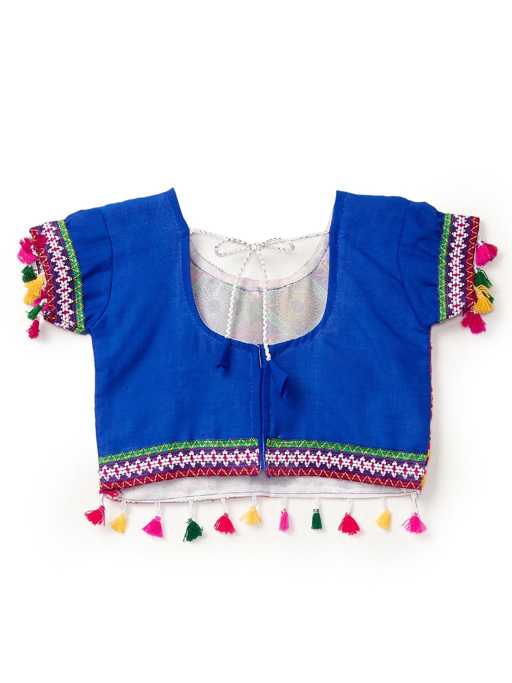 Banjara India Kutchi Emboidered Pink Girls Lehenga Choli with Dupatta (CC-BTTA) - Pink