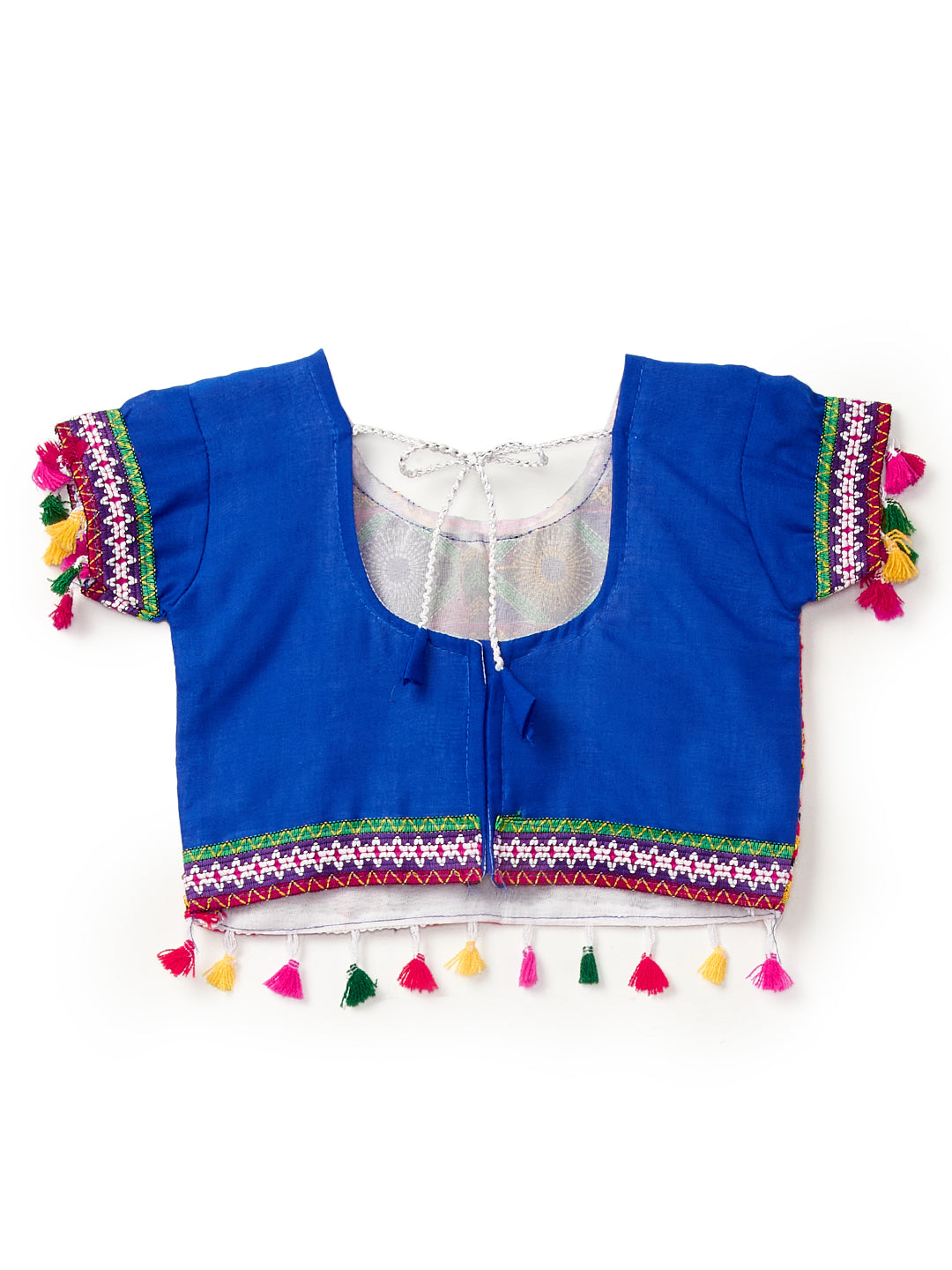 Banjara India Kutchi Emboidered Pink Girls Lehenga Choli with Dupatta (CC-BTTA) - Pink