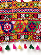 Banjara India Kutchi Emboidered White Girls Lehenga Choli with Dupatta (CC-BTTA) - White