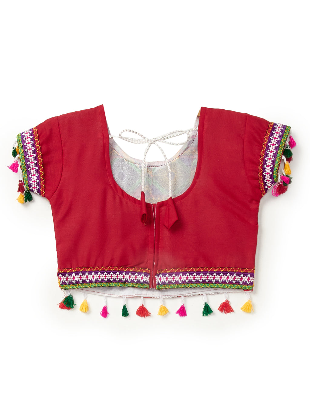 Banjara India Kutchi Emboidered Black Girls Chaniya Choli with Dupatta (CC-RSGL) - Black