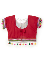 Banjara India Kutchi Emboidered Black Girls Chaniya Choli with Dupatta (CC-RSGL) - Black