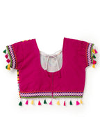 Banjara India Kutchi Emboidered Blue Girls Chaniya Choli with Dupatta (CC-RSGL) - Blue