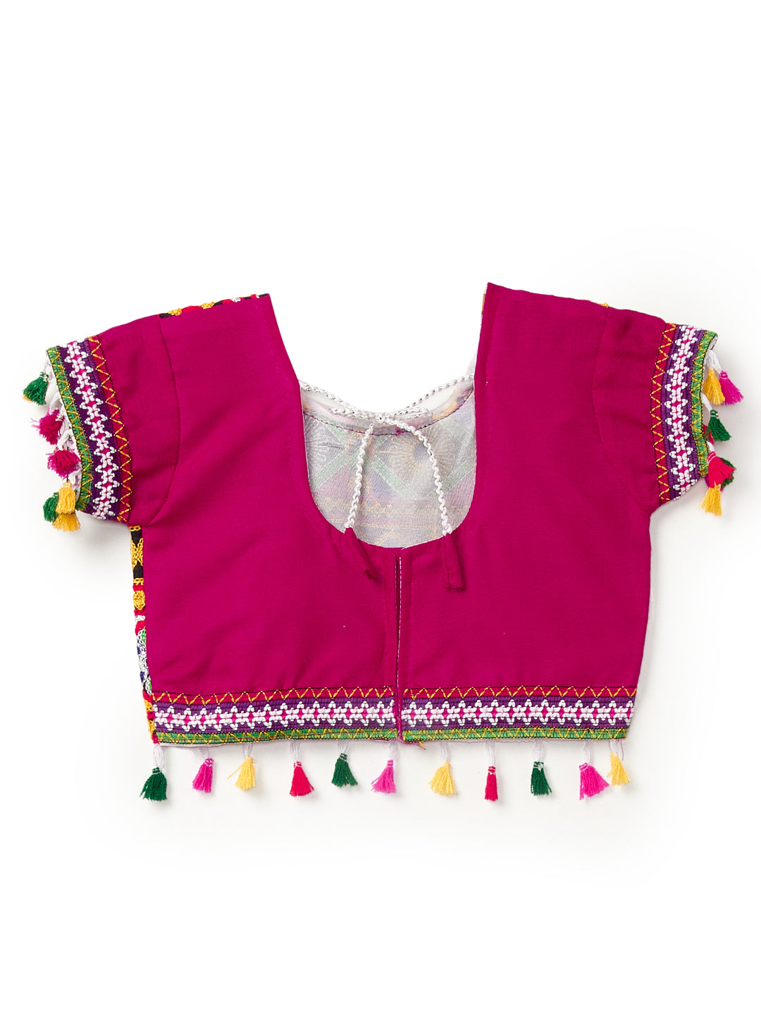 Banjara India Kutchi Emboidered Blue Girls Chaniya Choli with Dupatta (CC-RSGL) - Blue