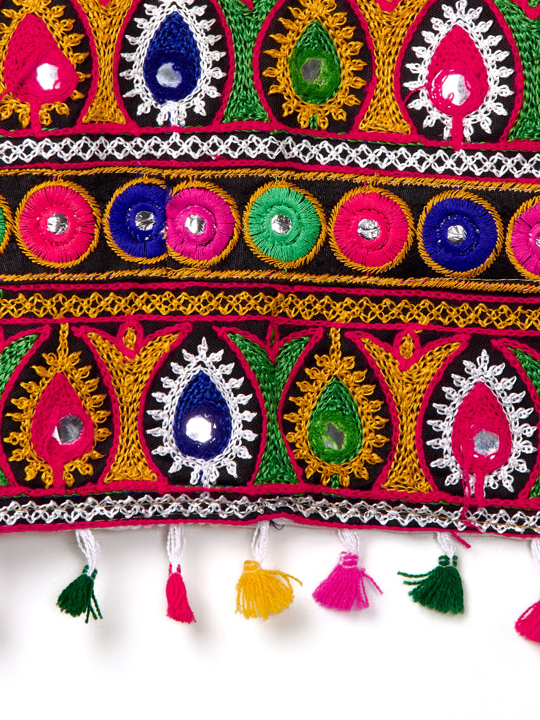 Banjara India Kutchi Emboidered Orange Girls Chaniya Choli with Dupatta (CC-RSGL) - ORANGE