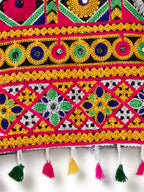 Banjara India Kutchi Emboidered Pink Girls Chaniya Choli with Dupatta (CC-RSGL) - Pink