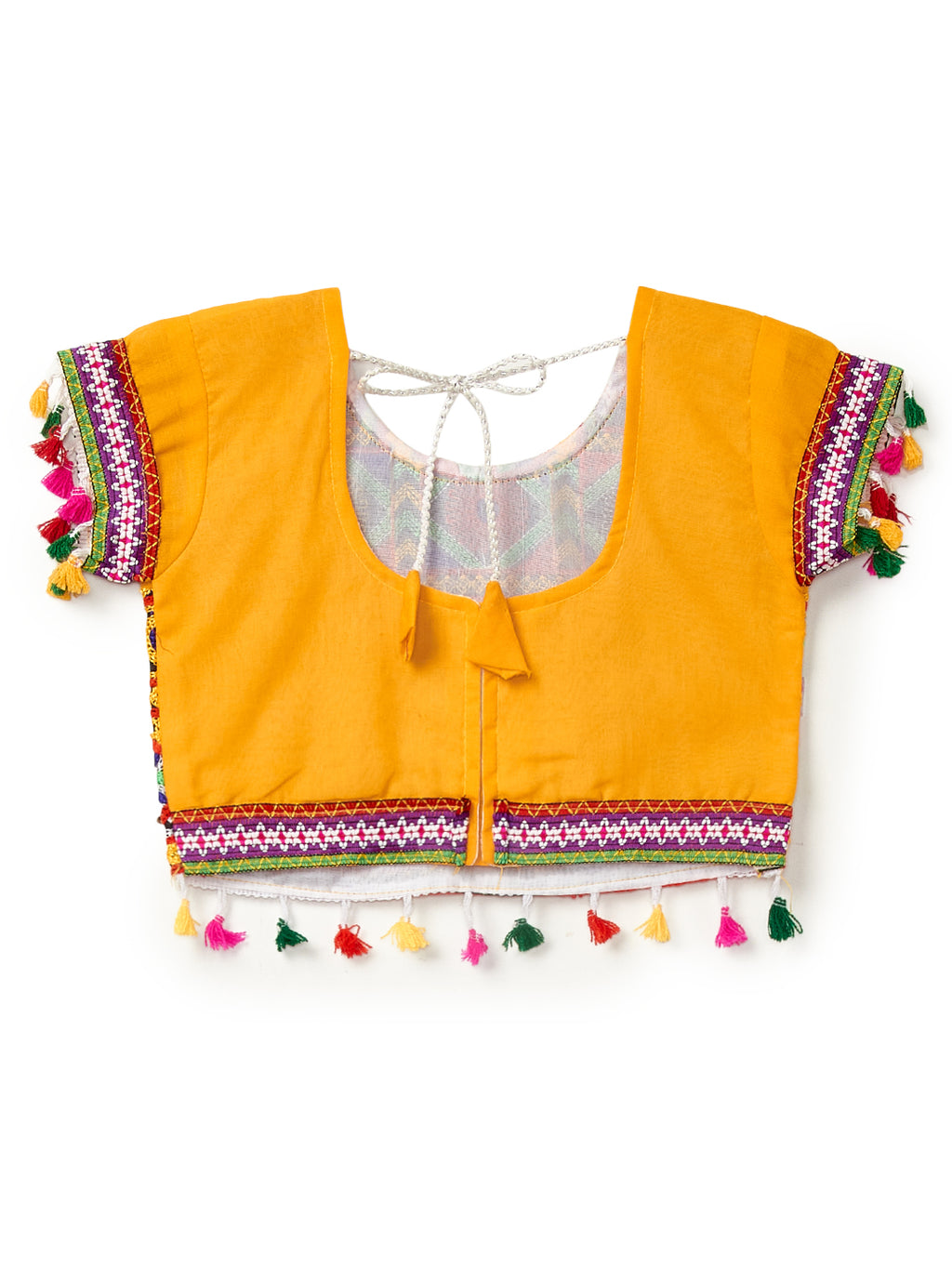 Banjara India Kutchi Emboidered Red Girls Chaniya Choli with Dupatta (CC-RSGL) - Red