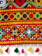 Banjara India Kutchi Emboidered Red Girls Chaniya Choli with Dupatta (CC-RSGL) - Red