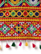 Banjara India Kutchi Emboidered White Girls Chaniya Choli with Dupatta (CC-RSGL) - WHITE