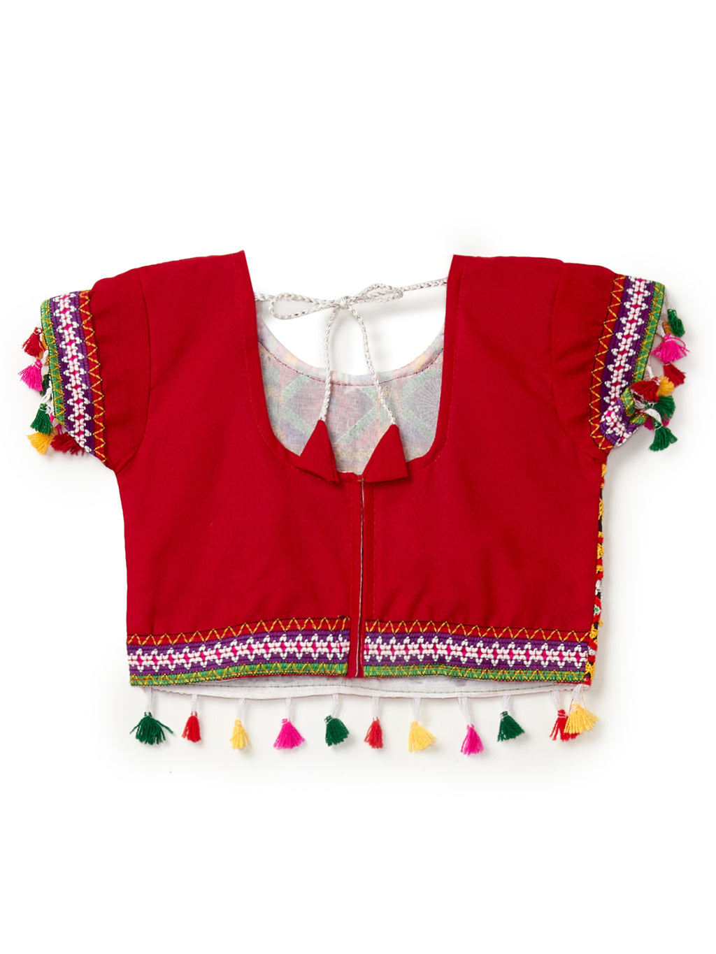 Banjara India Kutchi Emboidered Yellow Girls Chaniya Choli with Dupatta (CC-RSGL) - YELLOW