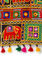 Banjara India Kutchi Emboidered Black Girls Chaniya Choli with Dupatta (CC1-WILD) - Black