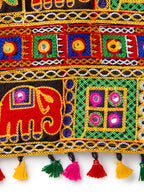 Banjara India Kutchi Embroidered Black Girls Chaniya Choli with Dupatta (CC1-WILD) - Orange