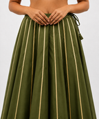 Banjara India Black Roman Silk Kali Skirt/Chaniya – Skirt-GoldenKali-Mehandi