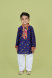 Banjara India Leheriya printed Kurta Set- KP-BDN-Blue