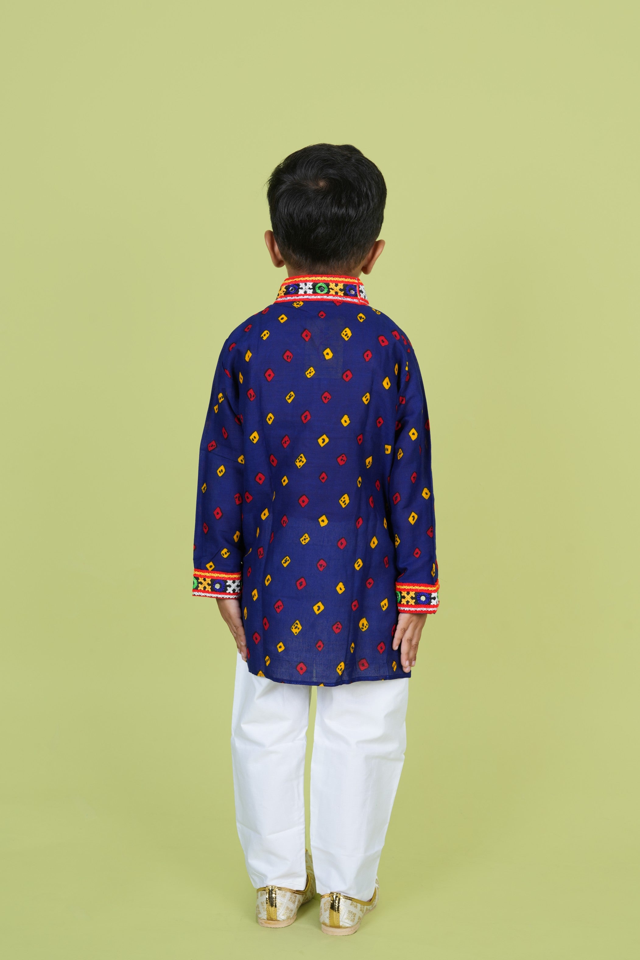Banjara India Leheriya printed Kurta Set- KP-BDN-Blue