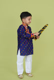 Banjara India Leheriya printed Kurta Set- KP-BDN-Blue
