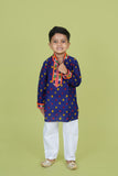 Banjara India Leheriya printed Kurta Set- KP-BDN-Blue