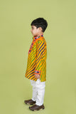 Banjara India Leheriya printed Kurta Set- KP-LHR-Yellow
