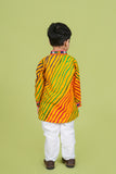 Banjara India Leheriya printed Kurta Set- KP-LHR-Yellow