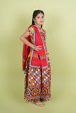 Banjara India Kutchi Embroidered Girls Chaniya Choli with Dupatta (KCC-BWR) - Yellow