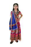 Banjara India Kutchi Emboidered Black Girls Chaniya Choli with Dupatta (KCC-RING) - Pink